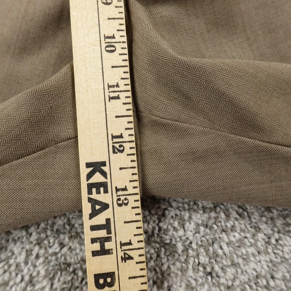 Banana Republic Pants Mens 35X32 Brown Wool Chino Dress Trouser Slacks Flat Work